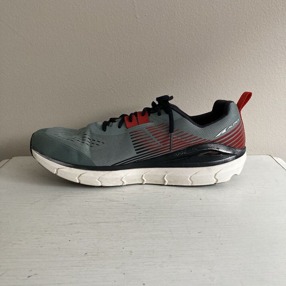 Altra Provision 5 Mens Road Running Shoes Grey/ Red Size 12.5 Adaptive Arch - Picture 4 of 13